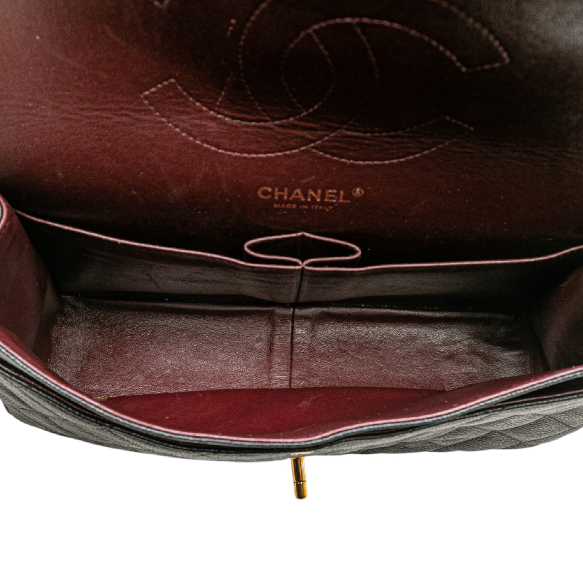 Jumbo Classic Caviar Double Flap