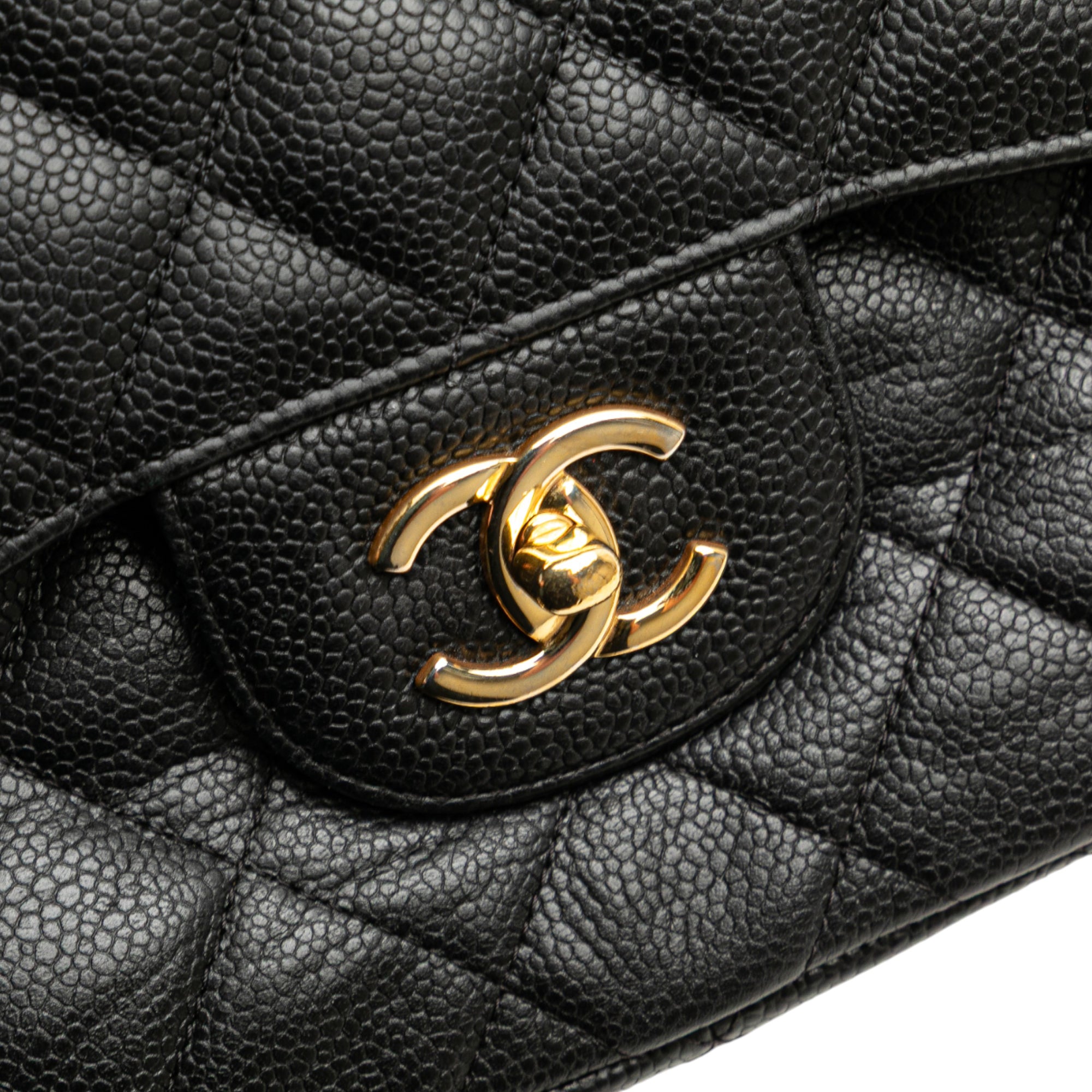 Jumbo Classic Caviar Double Flap