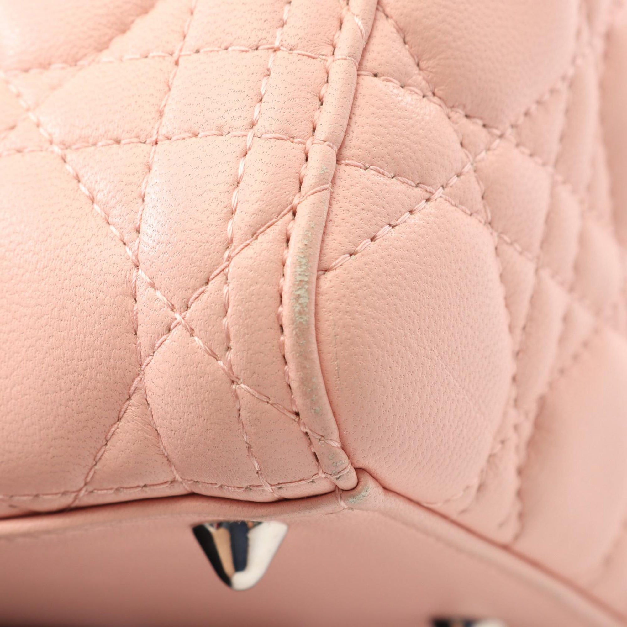 Medium Lambskin Cannage Lady Dior