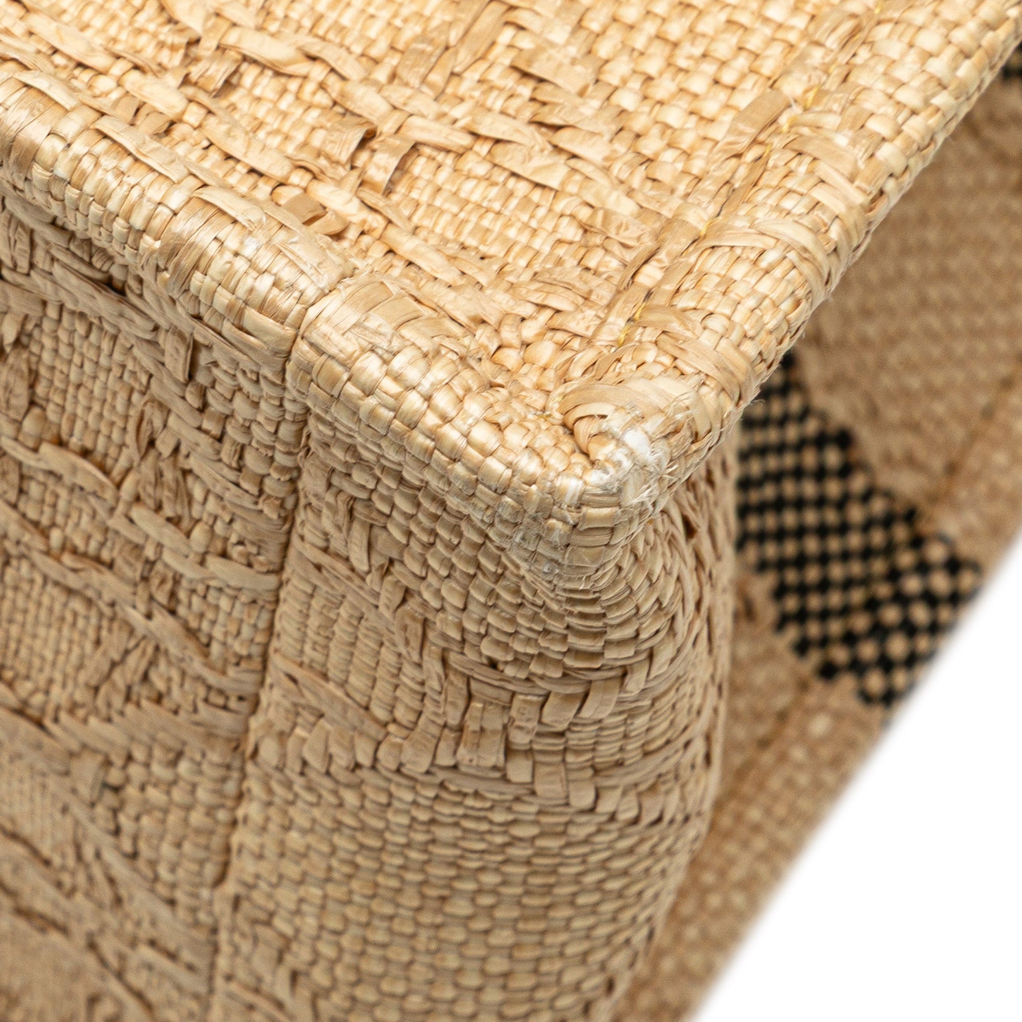 Dior Small Raffia Cannage Book Tote