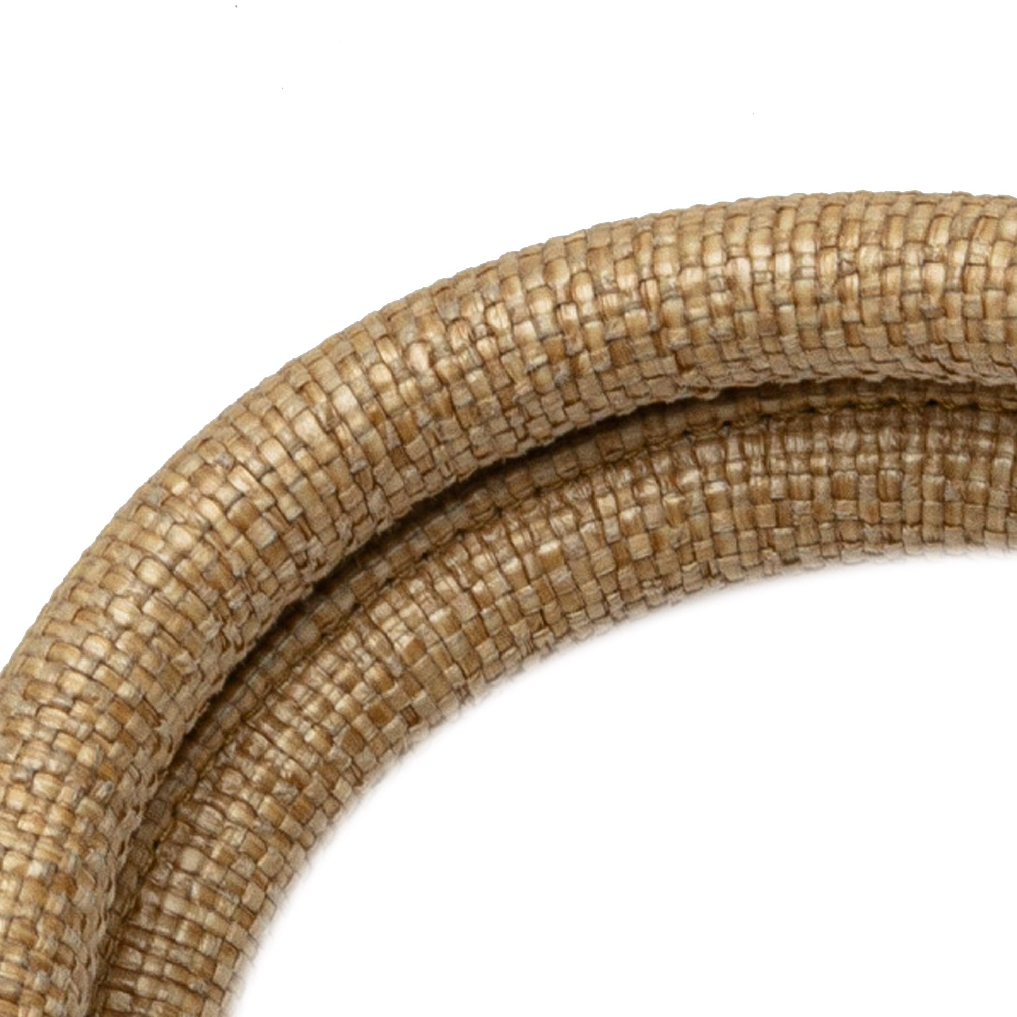 Small Raffia Cannage Book Tote