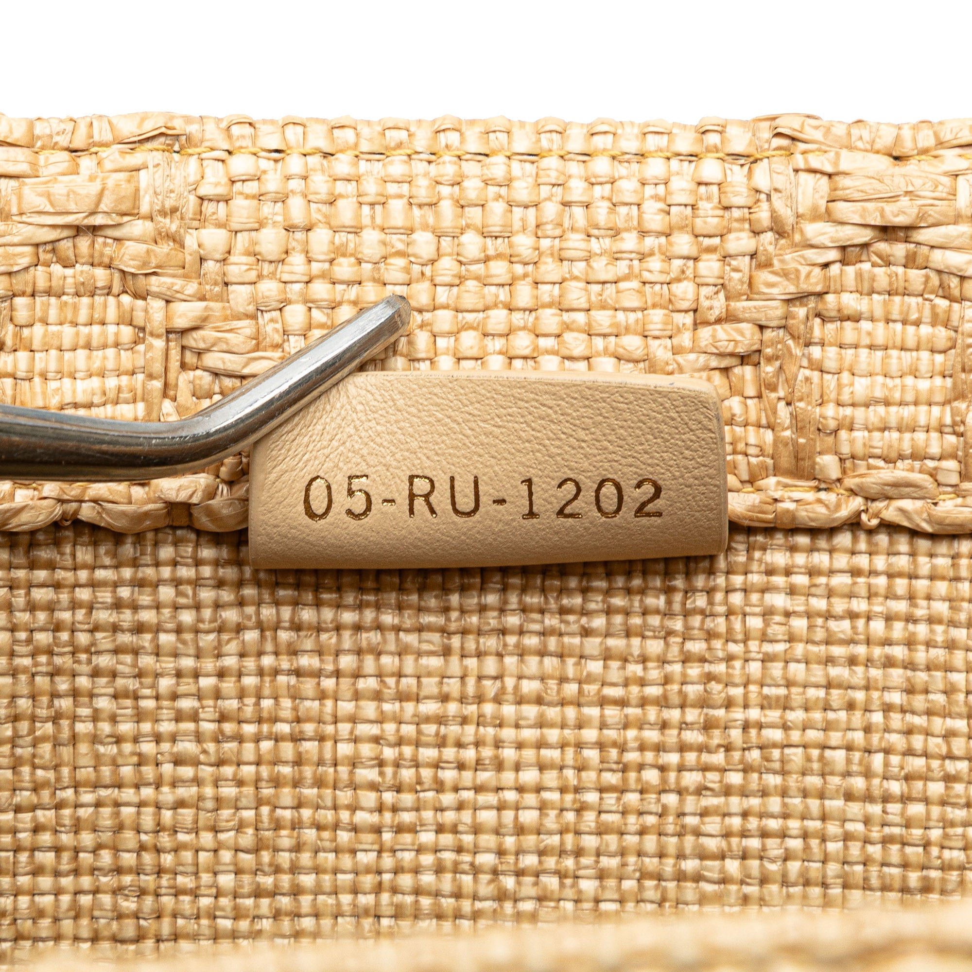 Small Raffia Cannage Book Tote