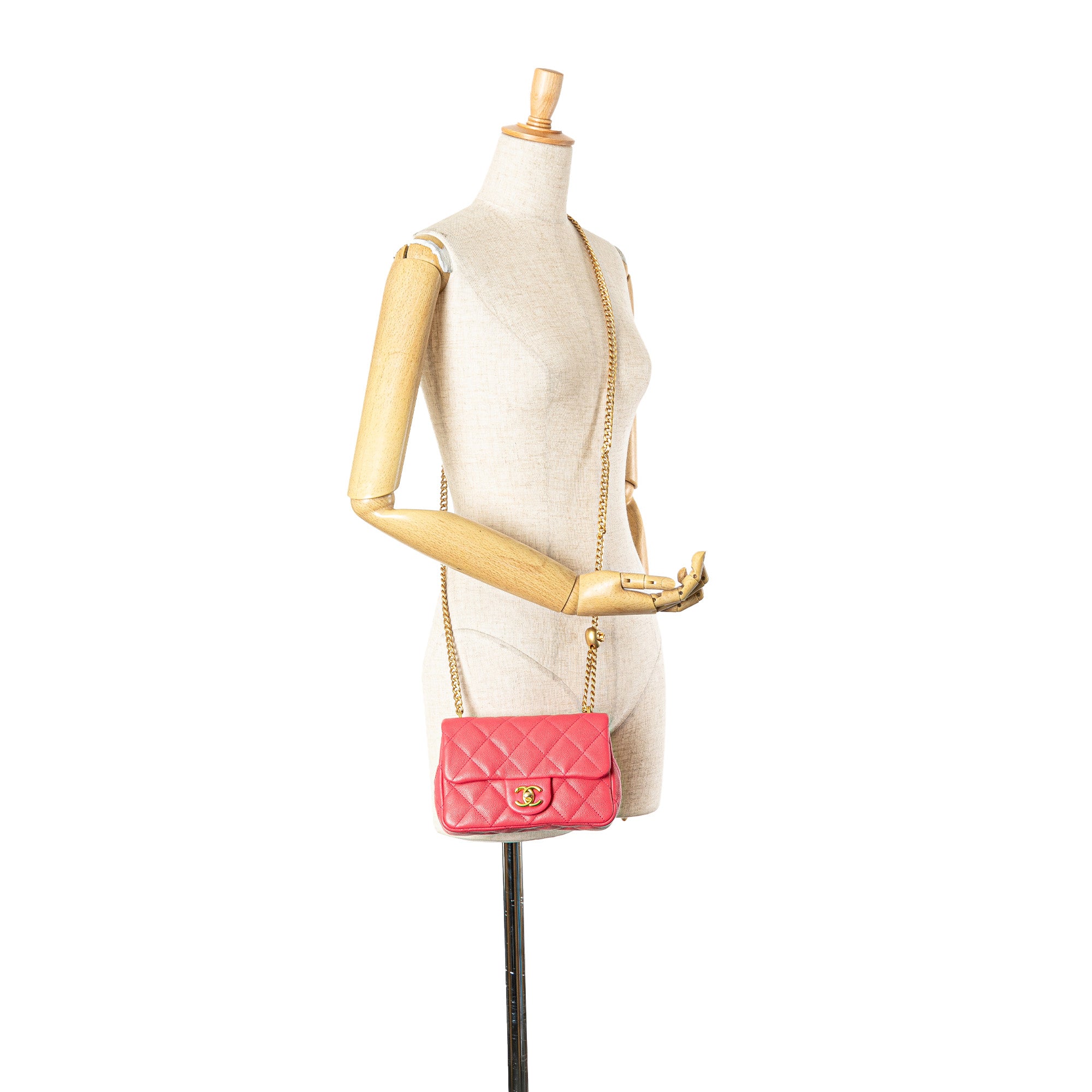 Chanel Mini Quilted Caviar Sweetheart Flap