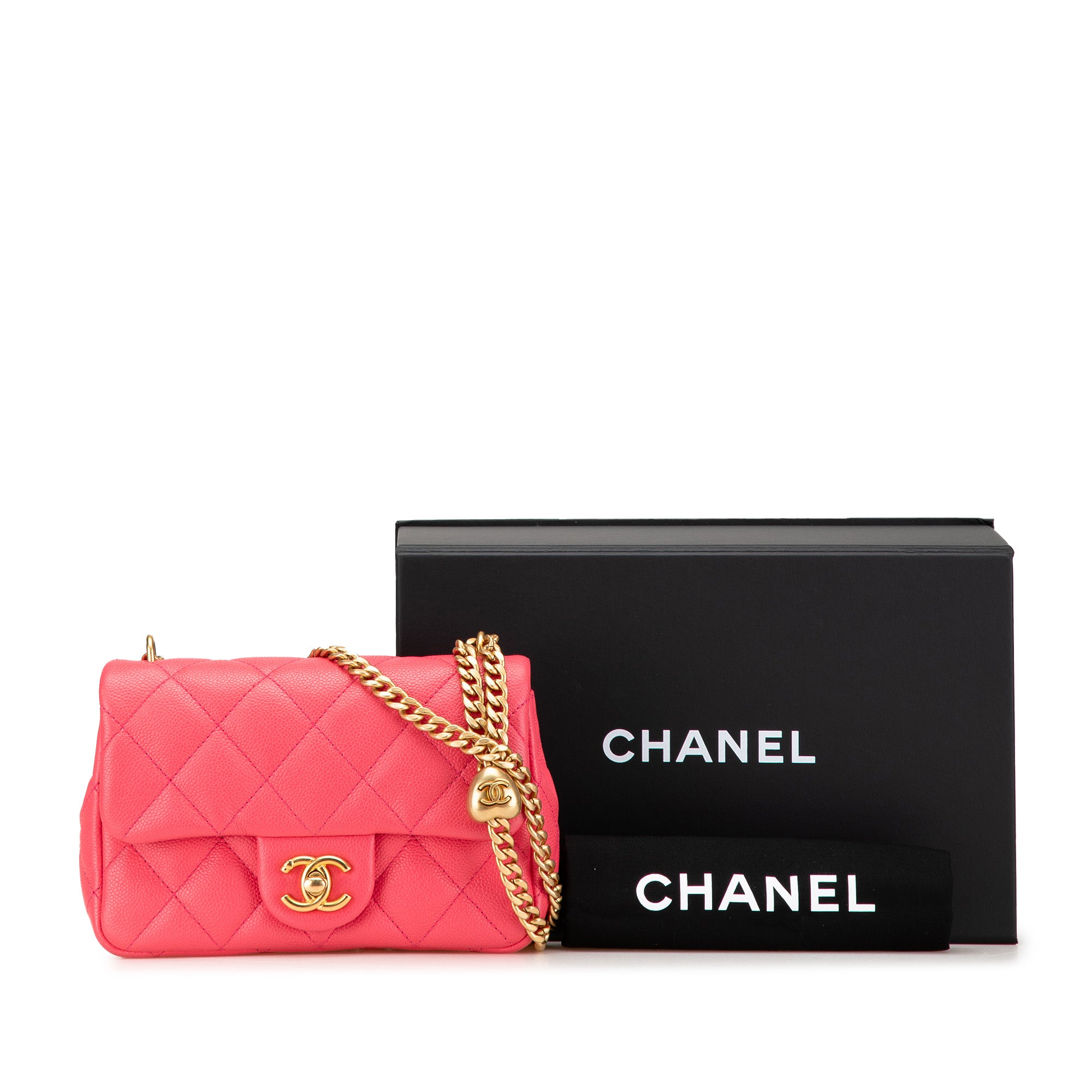 Chanel Mini Quilted Caviar Sweetheart Flap