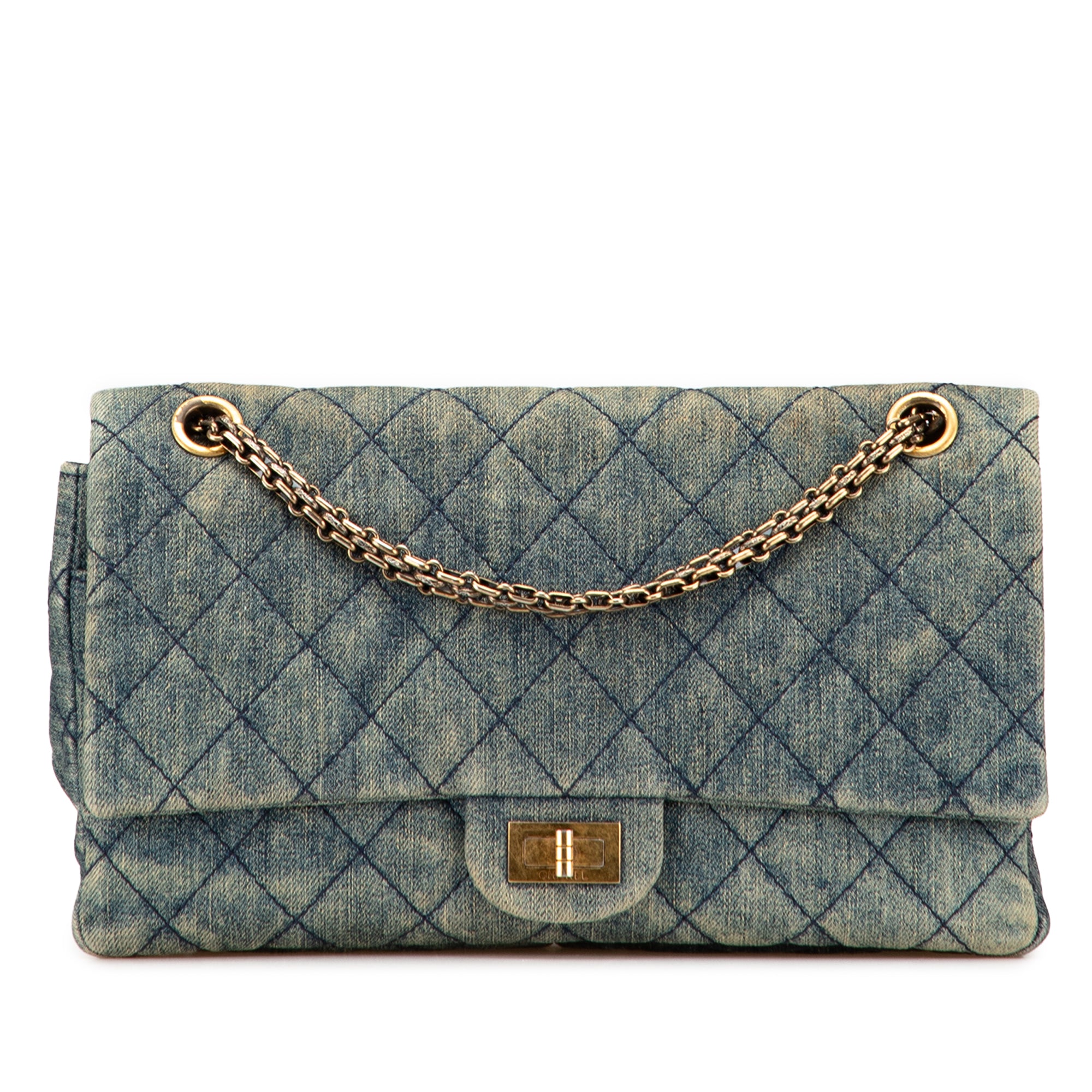 Chanel Quilted Denim Reissue 2.55 Double Flap 226