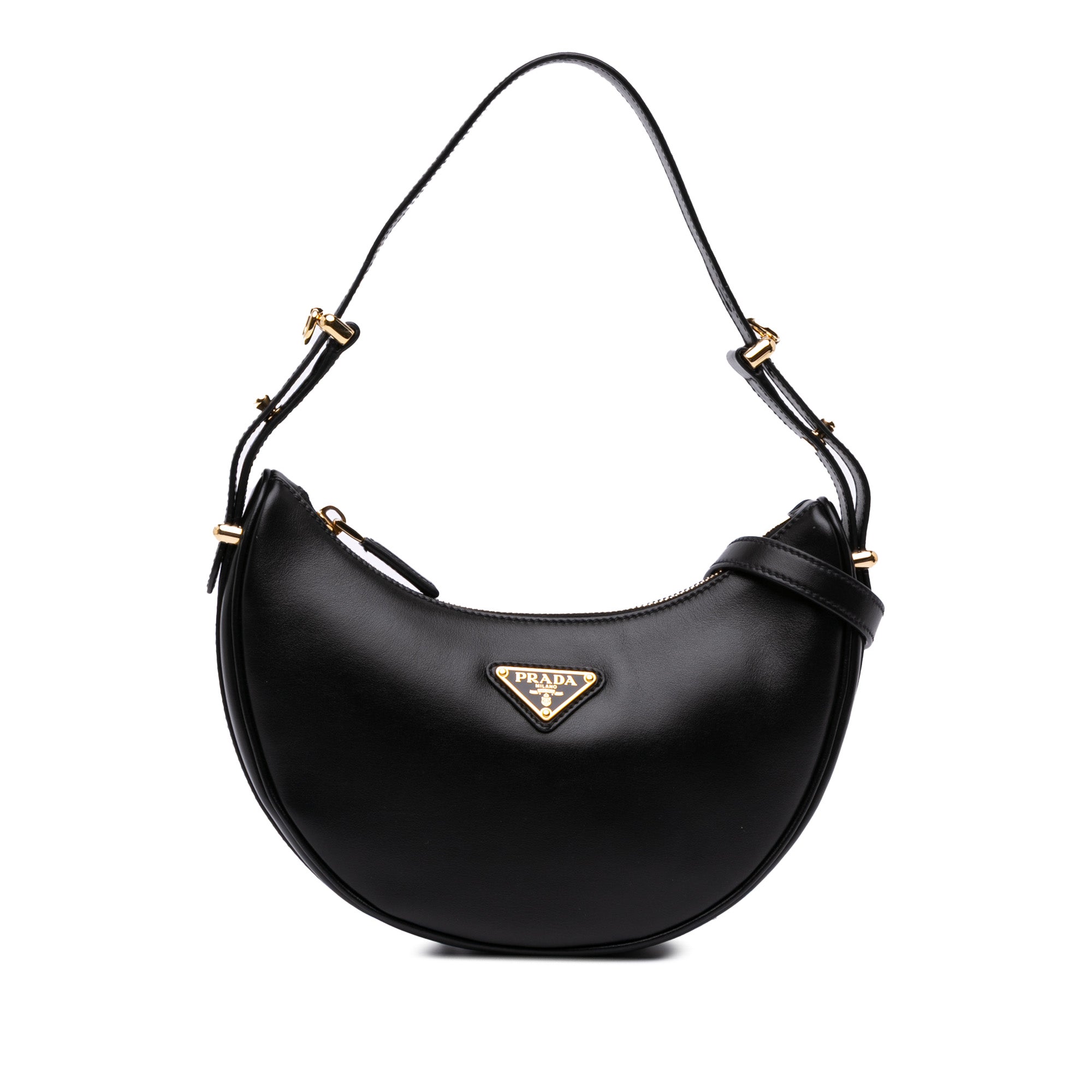 Small Soft Calf Arque Satchel