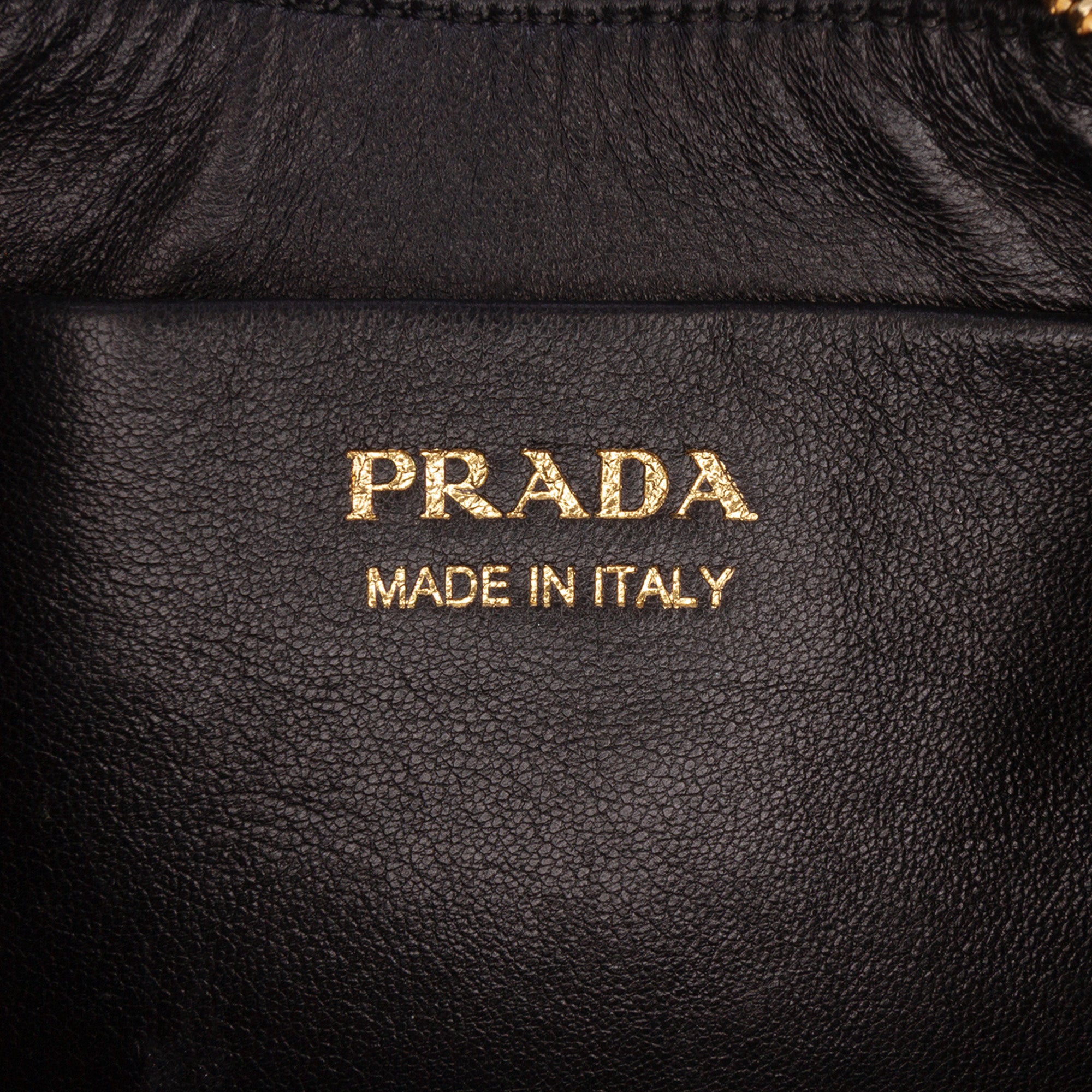 Prada Small Soft Calf Arque Satchel