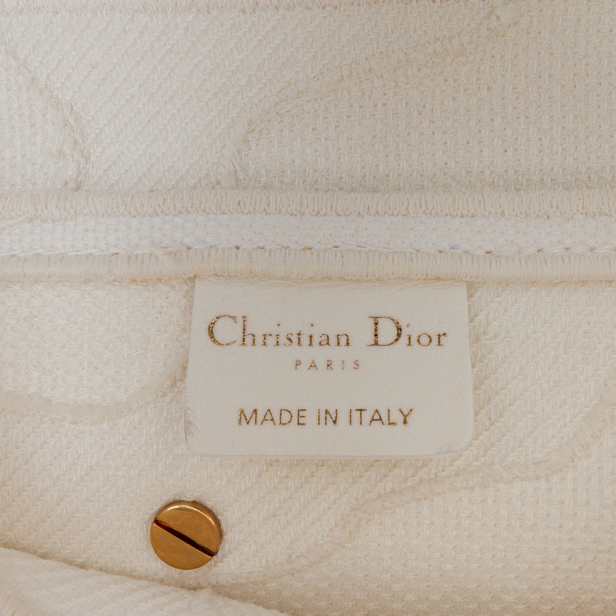 Dior Mini Canvas Embroidered Camouflage Saddle Bag