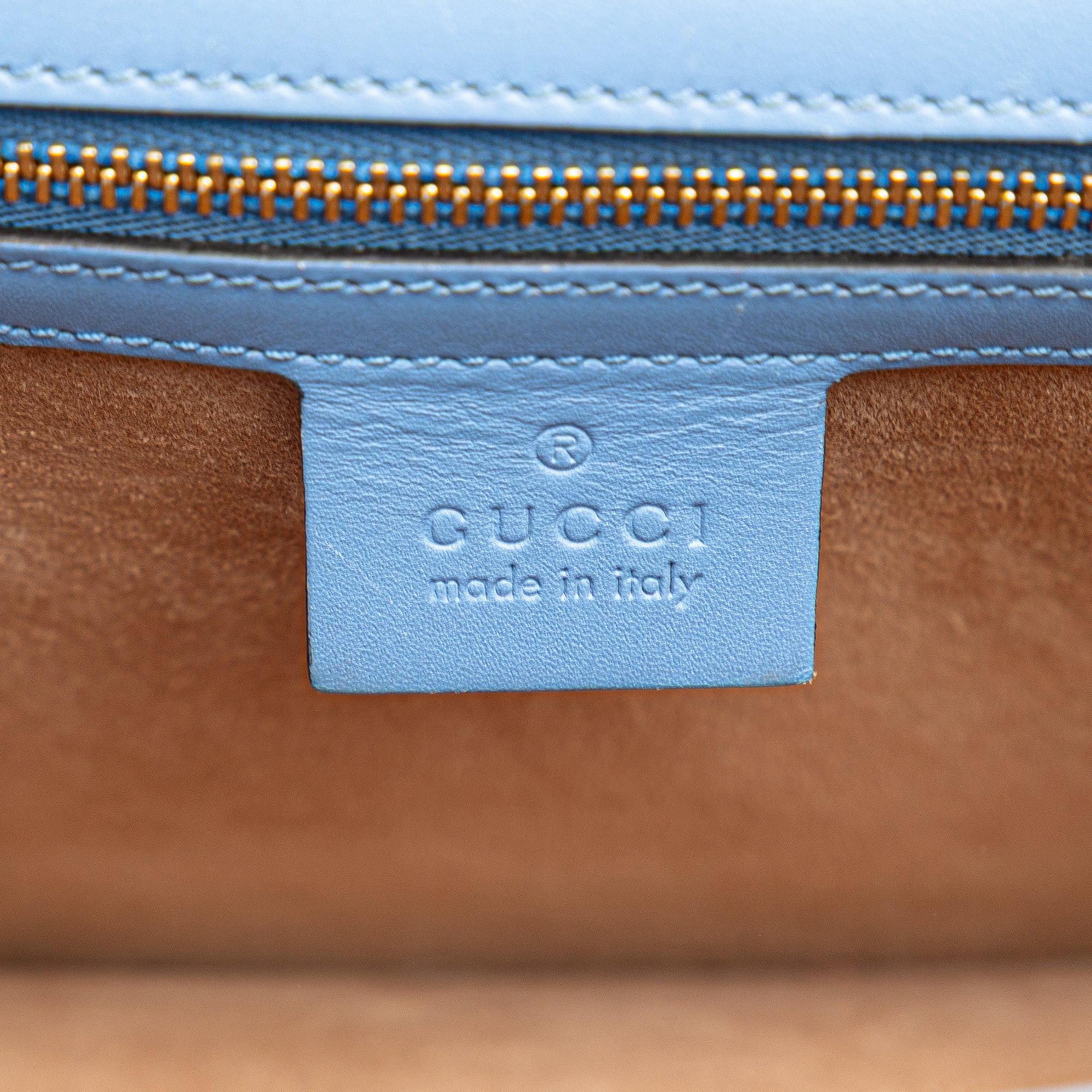 Small Leather Sylvie Web Satchel