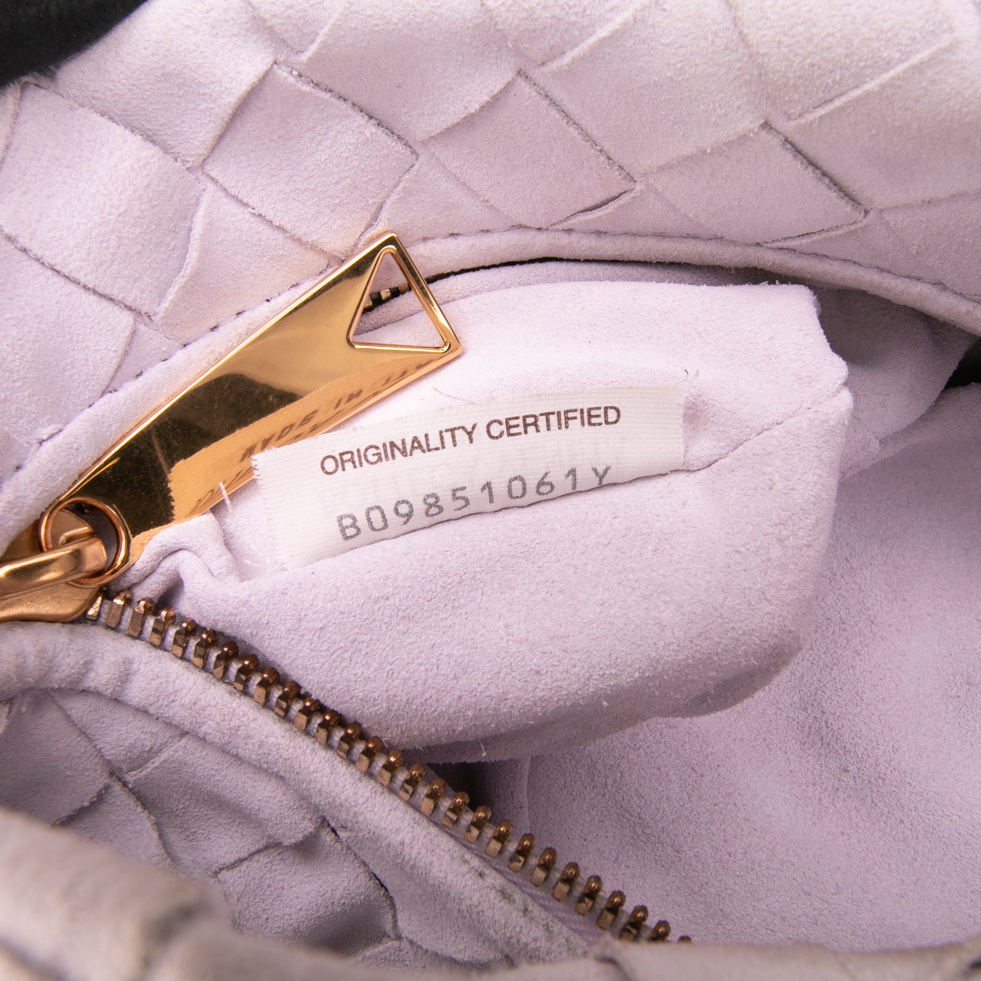 Bottega Veneta Mini Suede Intrecciato Jodie