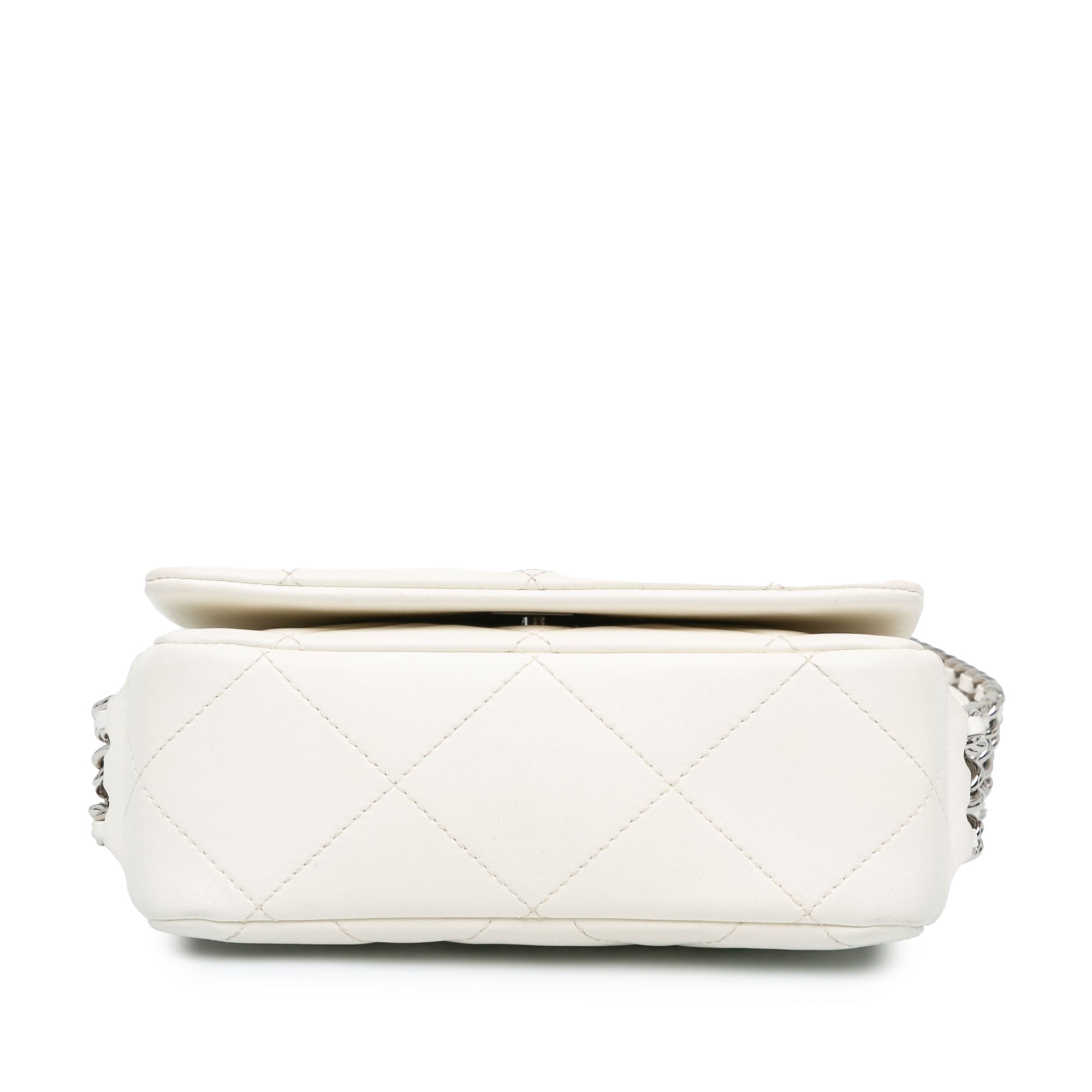 Mini Quilted Lambskin Chain Rows Flap