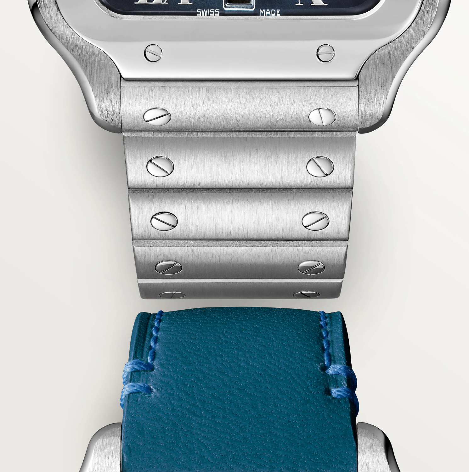Cartier Santos de Cartier Large Model Blue Dial Automatic Watch