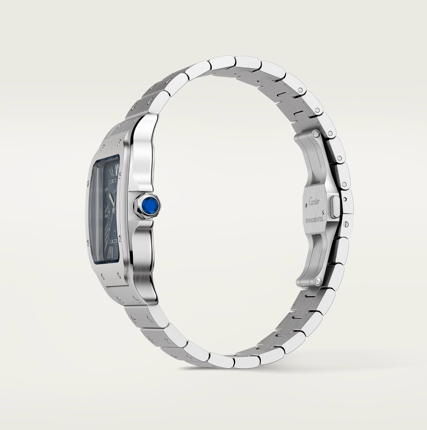 Cartier Santos de Cartier Large Model Blue Dial Automatic Watch