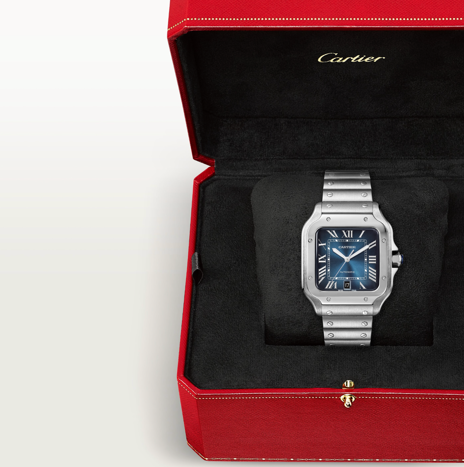 Cartier Santos de Cartier Large Model Blue Dial Automatic Watch