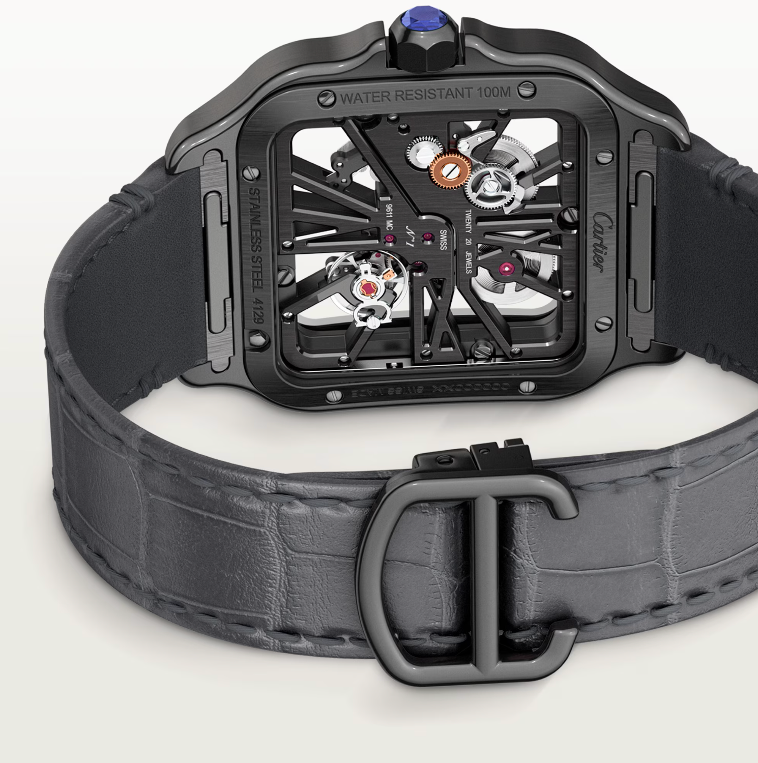 Cartier Santos Skeleton ADLC Large Watch