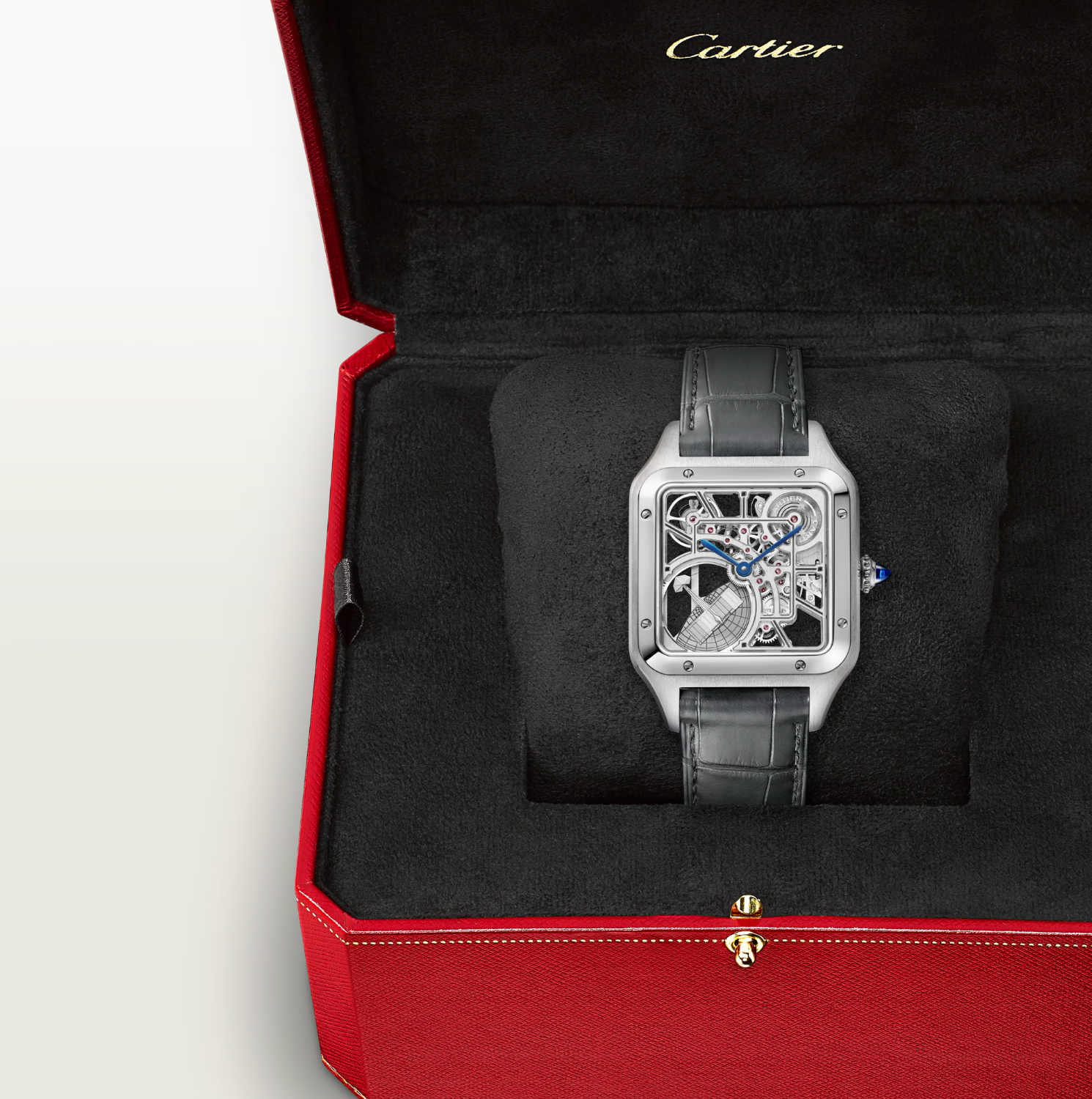 Cartier Santos-Dumont Skeleton Micro-Rotor Watch