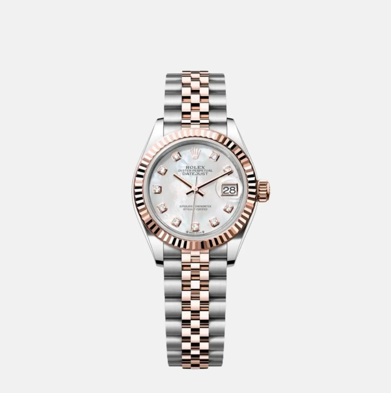 Rolex Lady-Datejust 28 Mother of Pearl Diamond Dial 279171
