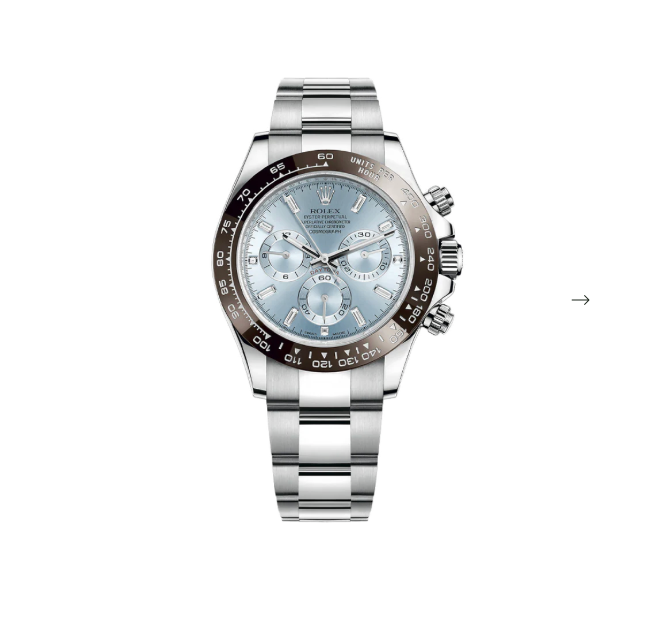 Rolex Cosmograph Daytona Platinum Ice Blue Baguette Dial 2013 (Pre Owned)
