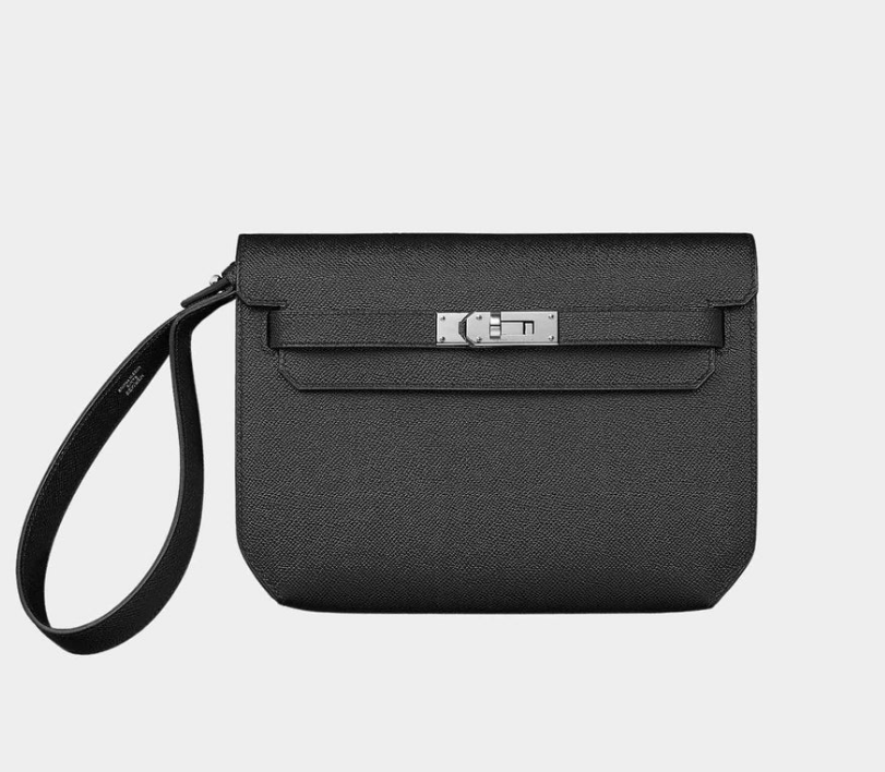 Hermès Kelly Dépêches 25 Black Epsom Palladium Hardware (2026)