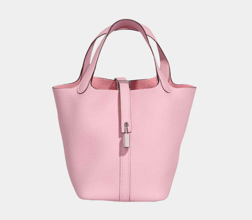 Hermès Picotin 18 Rose Sakura Clemence Palladium Hardware (2025)