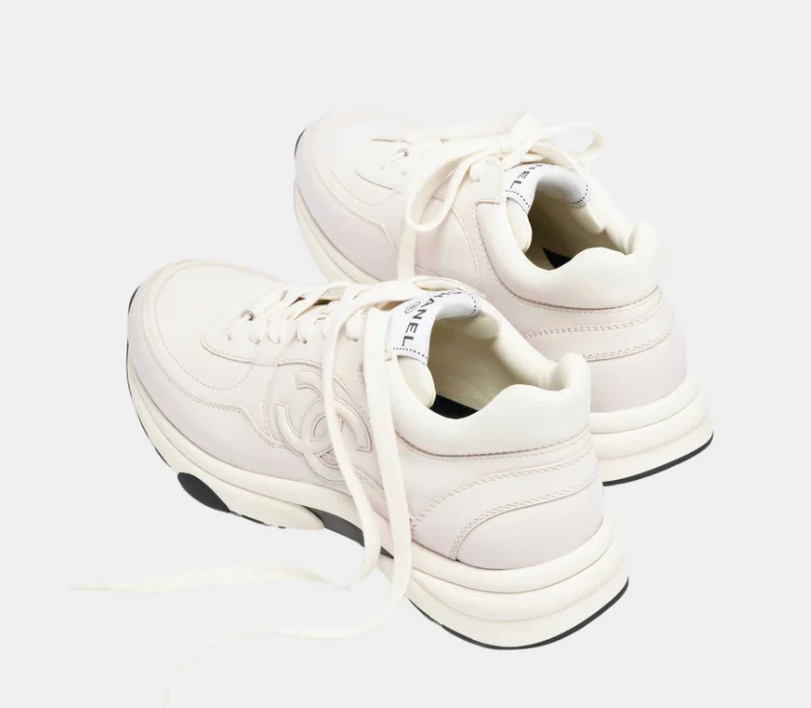 Chanel Trainers Printed Calfskin Light Purple