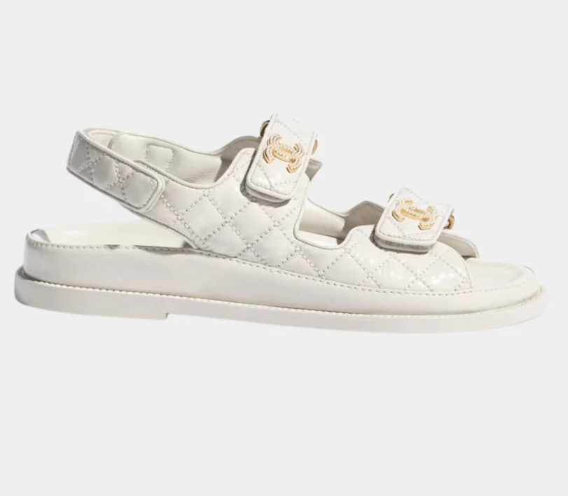 Chanel Dad Shoes in Grained Calfskin Ivory