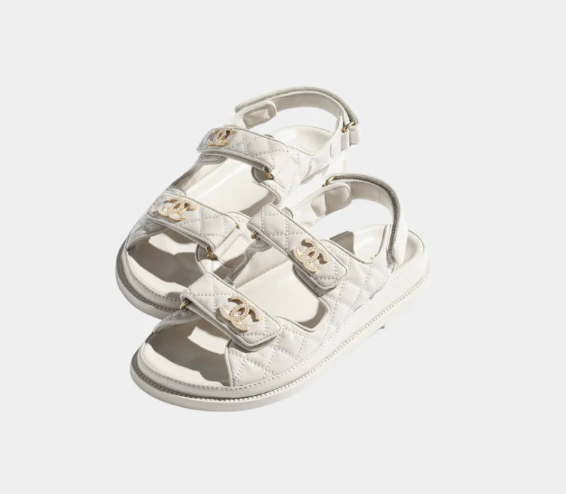 Chanel Dad Shoes in Grained Calfskin Ivory