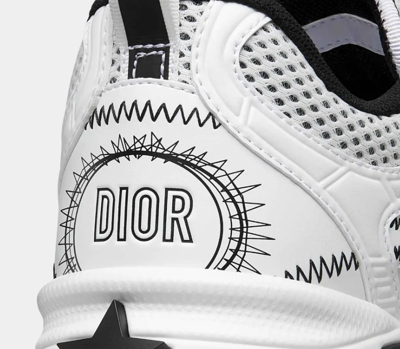 Dior Chrono Sneaker Trainers in White Technical Mesh