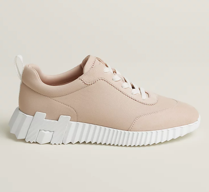 Hermès Bouncing Sneaker Sport Goatskin Rose Palomino
