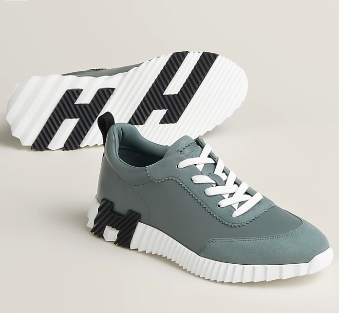 Hermès Bouncing Men’s Sneakers Bleu Tonnerre Calfskin