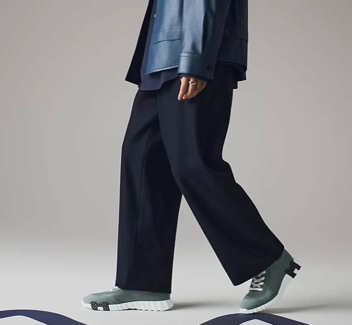 Hermès Bouncing Men’s Sneakers Bleu Tonnerre Calfskin