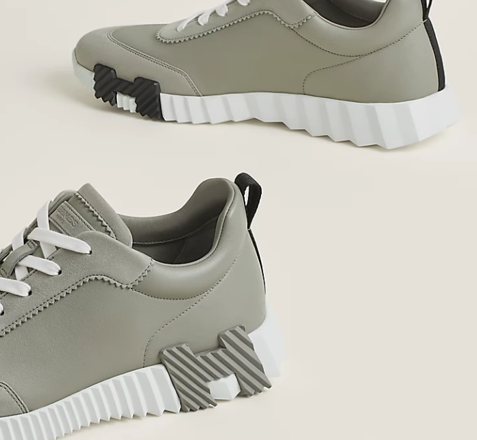 Hermès Bouncing Men’s Sneakers Gris Arctique Calfskin