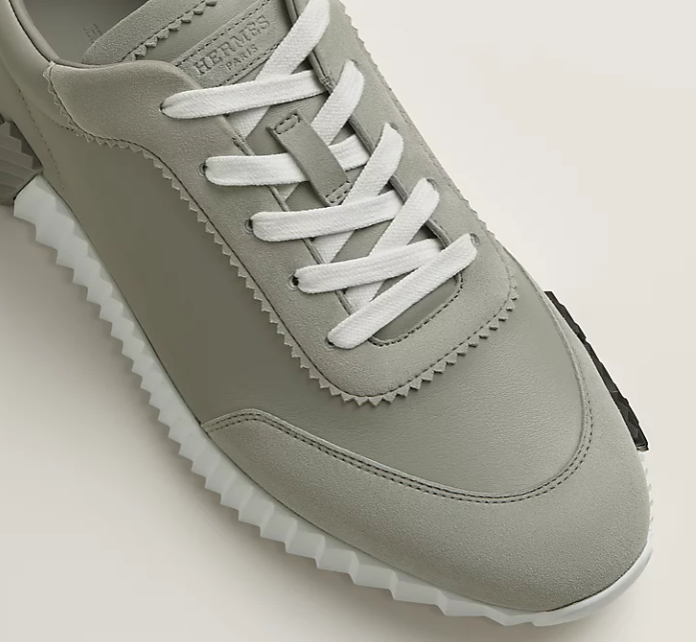Hermès Bouncing Men’s Sneakers Gris Arctique Calfskin