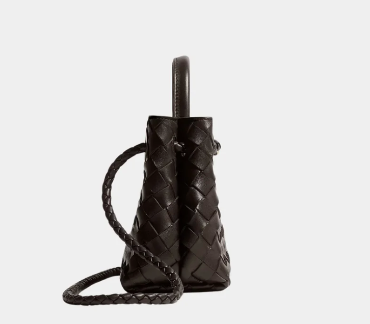 Bottega Veneta Mini Andiamo Intrecciato Bag Fondant