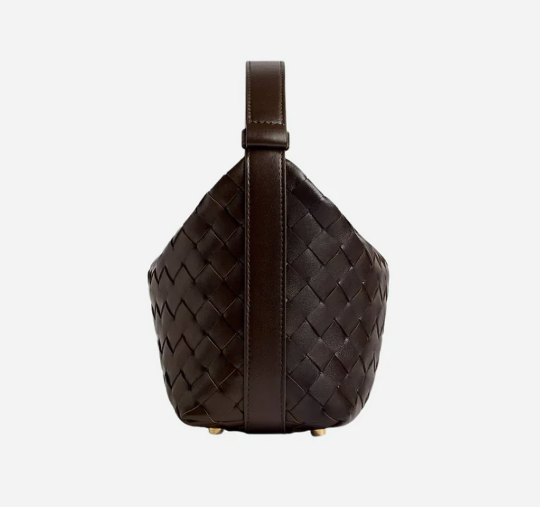 Bottega Veneta Wallace Intrecciato Leather Shoulder Bag Fondant