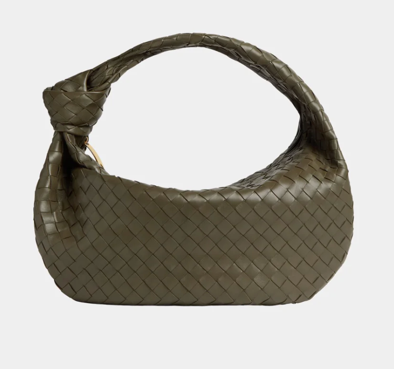 Bottega Veneta Large Jodie Intrecciato Shoulder Bag Cypress