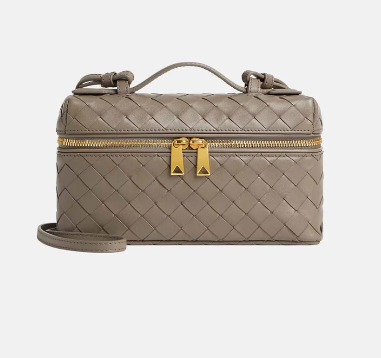 Bottega Veneta Bang Bang Intrecciato Vanity Case Limestone