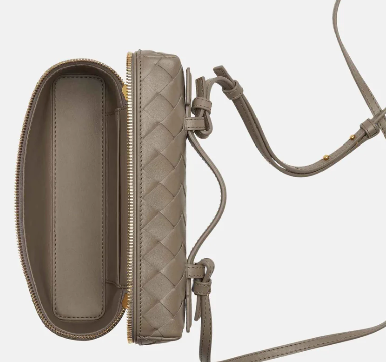 Bottega Veneta Bang Bang Intrecciato Vanity Case Limestone