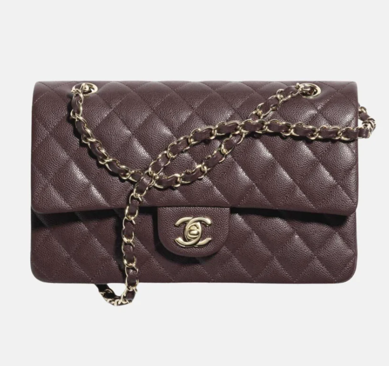 Chanel Classic 11.12 Burgundy Quilted Handbag