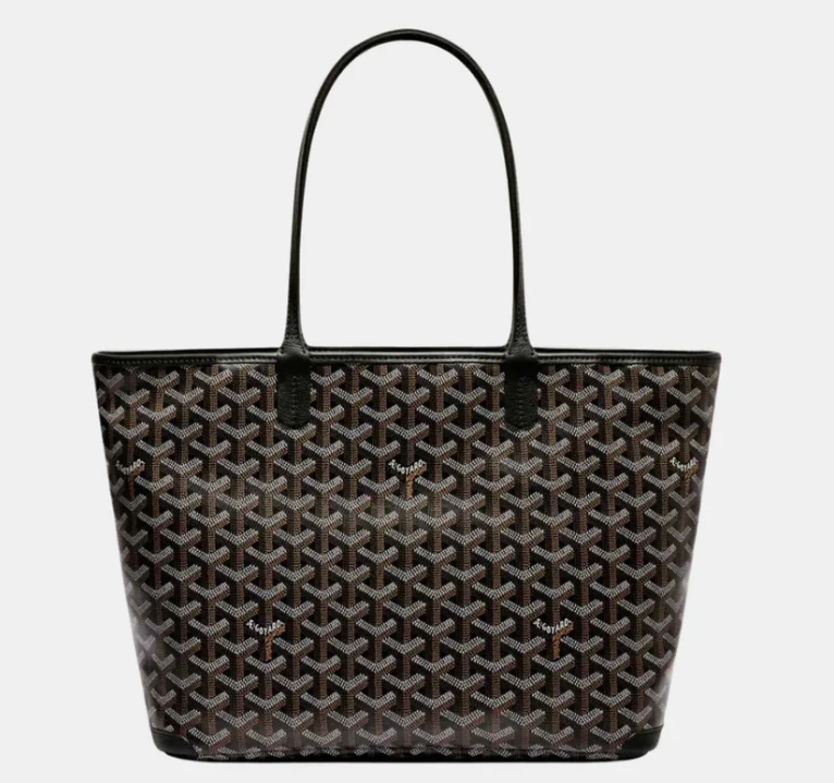 Goyard Artois PM Tote Bag Black & Tan Goyardine