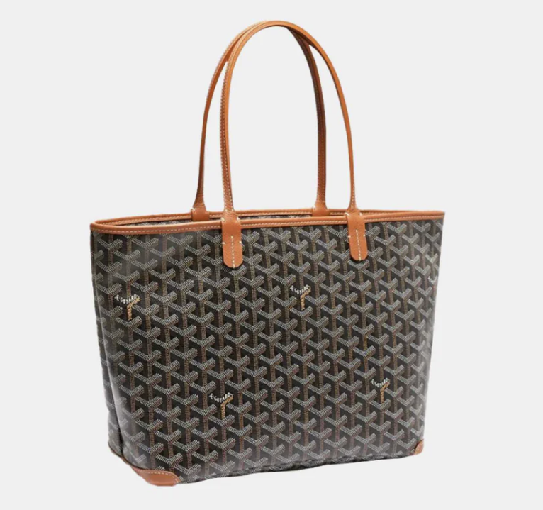 Goyard Artois PM Tote Bag Brown & Tan Goyardine