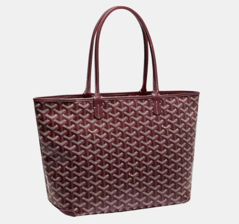 Goyard Artois PM Tote Bag Burgundy Goyardine