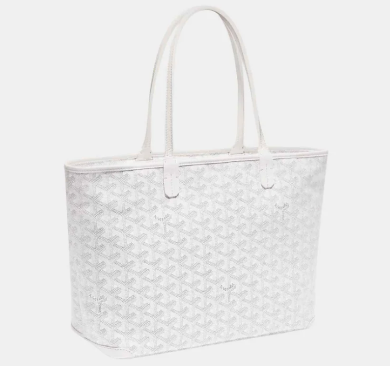 Goyard Artois PM Tote Bag White Goyardine