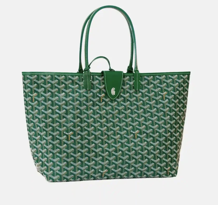 Goyard Saint Louis PM Tote Bag Green Goyardine