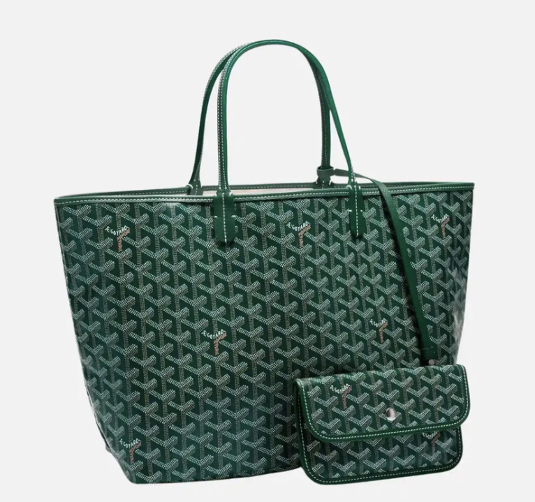 Goyard Saint Louis PM Tote Bag Green Goyardine