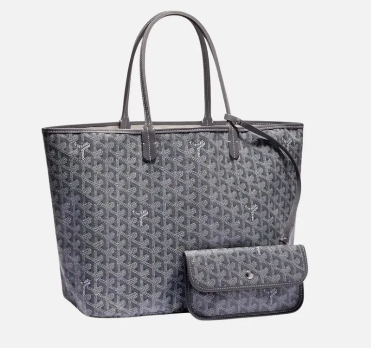 Goyard Saint Louis PM Tote Bag Grey Goyardine