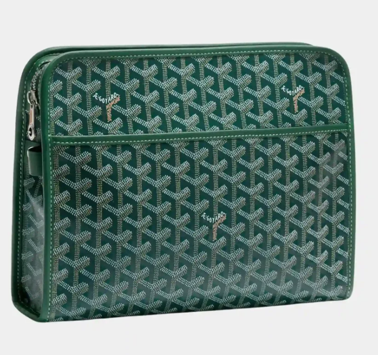Goyard Jouvence GM Toiletry Bag Green Goyardine