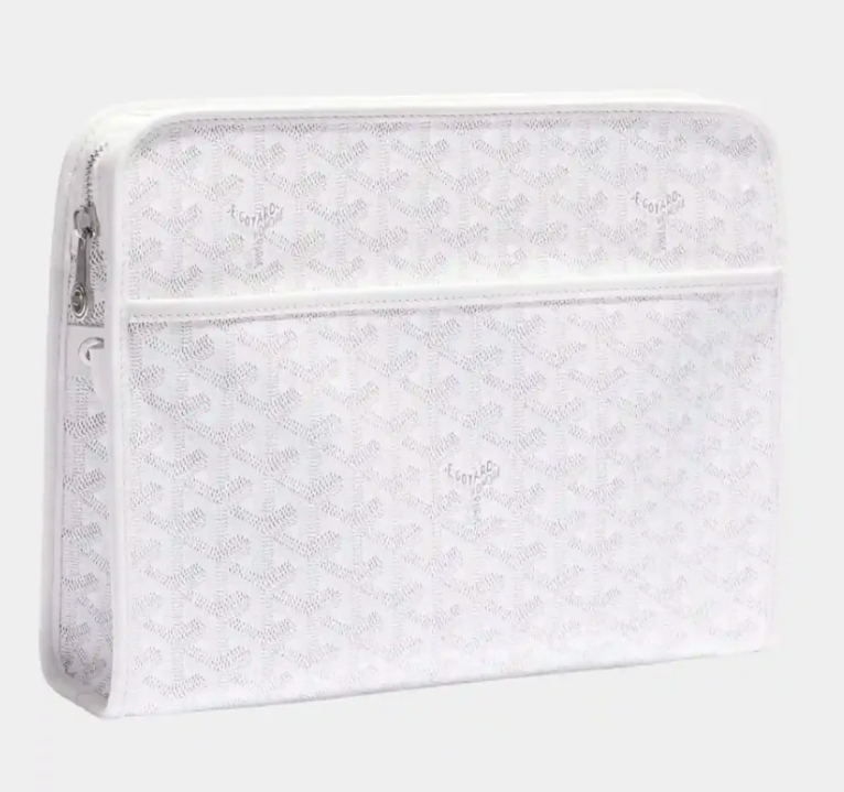 Goyard Jouvence GM Toiletry Bag White Goyardine