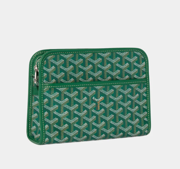 Goyard Jouvence PM Toiletry Bag Green Goyardine