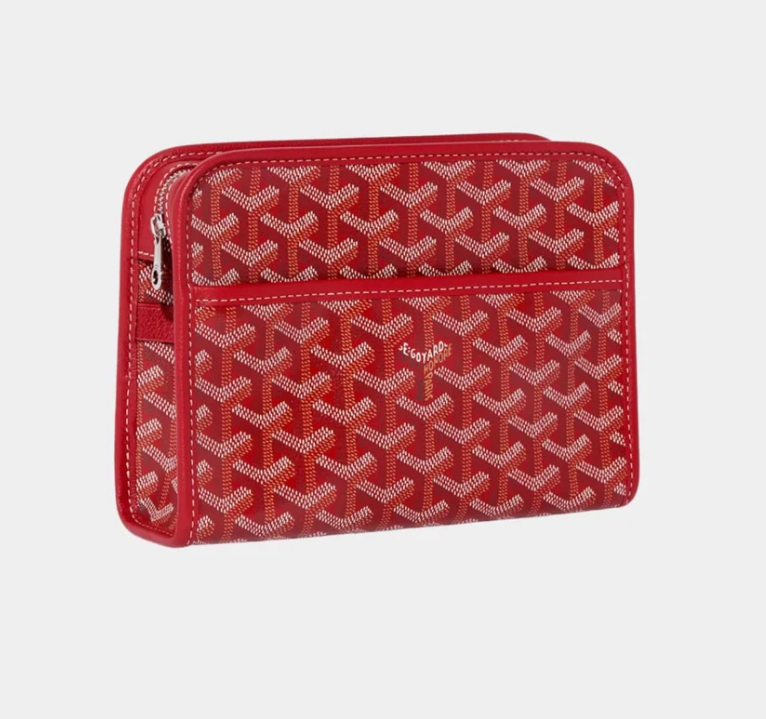 Goyard Jouvence PM Toiletry Bag Red Goyardine